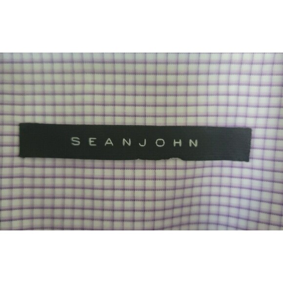 Sean John Tailored Mens Dress Shirt Size 16.5 34/35 Long Sleeve Button Down - Picture 3 of 8